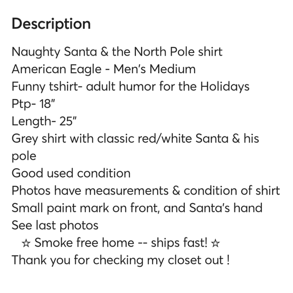 Young adult Tshirt, sz Medium 💚❤️ funny Santa with his North Pole - Picture 6 of 9